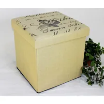 DanDiBo Ambiente Sitzhocker Kunststoff 40 x 40 x 40 cm Beige
