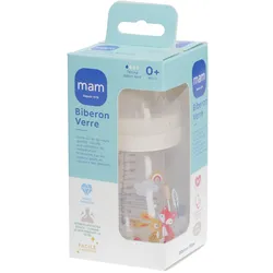 MAM Babyflasche 170 ml Glas Motiv Haus