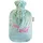 Fashy Wärmflasche 2, 0 L mit Flauschbezug "stay wild", Salbeigrün, 67393