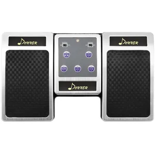 Donner EC960 Bluetooth Page Turner Pedal, Silber, Wiederaufladbar