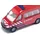 Siku 0808003 - Feuerwehr Transporter rot 1:32