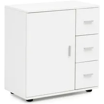 möbelando WL5.877 Badschrank 60 x 65,5 x 33 Weiß