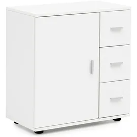 möbelando WL5.877 Badschrank 60 x 65,5 x 33 Weiß