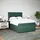 vidaXL Boxspringbett 140 x 200 cm Dunkelgrün