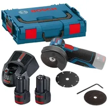 Bosch GWS 12V-76 Professional inkl. 2 x 3,0 Ah + L-Boxx 06019F200B