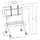 Vision VFM-F12 – Display Staffelei Trolley mit Ablage für 55–100′′
