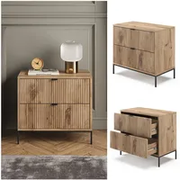 Vicco Nachttisch Eliza, Viking Oak 66 x 60 cm