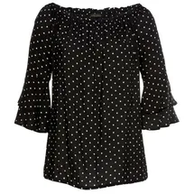 LASCANA Carmenbluse schwarz-weiß 44