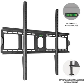 ONKRON Fester TV-Halter für 55"-100", 75 kg schwarz