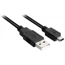 Sharkoon USB-Kabel - Mini-USB B m, USB 2.0 Kabel USB-A Stecker Stecker - schwarz