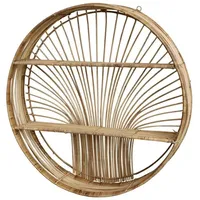 Chic Antique Wandregal Rattan Goa Scandi Bohemian Rund 60cm