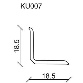 FN Neuhofer Knickwinkelleiste 500 cm 18,5 x 18,5 mm grau