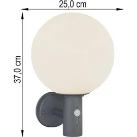 GLOBO RGB LED Wandleuchte, Bewegungsmelder, anthrazit - Grau