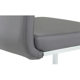 Hela 4er Set Hela Freischwinger Flora Lederoptik Beige
