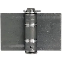 Anschweißscharnier schwer, Stahl blank - 120 mm , 160x120x5mm