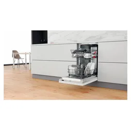 Whirlpool WSIC 3M27 Einbau-Geschirrspüler (vollintegrierbar, 450 mm, Silber)