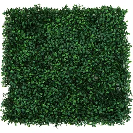 Mendler Wandfliese HWC-L78, Sichtschutz Windschutz Verkleidung für Terrasse/Balkon, 4x je 50x50cm = 1m2 ~ Buchs grün