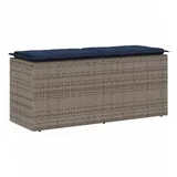 vidaXL Gartenbank 110 x 40 x 44 cm Grau