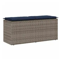 vidaXL Gartenbank 110 x 40 x 44 cm Grau