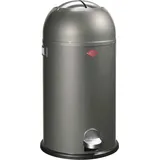 WESCO Tretabfalleimer 184631-13 KICKMASTER in GRAPHIT mit 33 Liter Volumen / Abfallsammler / Mülleimer