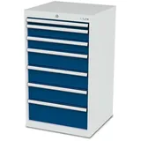 Simplaflex Werkzeugschrank Simplaflex Schubladenschrank, 7 Schubladen, BxTxH 600x575x1020 mm blau