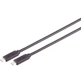 s/conn maximum connectivity USB-C Verbindungskabel, USB Kabel Typ-C Stecker auf Typ C Stecker, 4.0 Gen 3x2, 0,25 m, USB 4.0), USB Kabel
