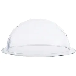 HMF 46710 Halbkugel aus Acryl mit Krempe, DIY Acrylhaube, Ø 10 cm, Transparent