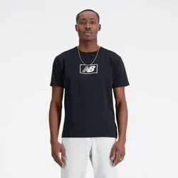 NEW BALANCE Herren Shirt NB Essentials Logo, BK, M