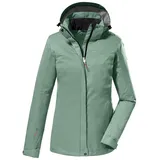 KILLTEC Damen Funktionsjacke/Outdoorjacke mit abzippbarer Kapuze - Kurzgröße KOS 133 KG WMN JCKT, pistazie, 20,