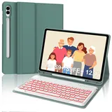 Occtingkind Tastatur für Samsung Galaxy Tab S10 Plus 2024 12,4 Zoll, Galaxy Tab S9 Plus/S9FE Plus 2023, Italienische Bluetooth-Tastatur mit Hintergrundbeleuchtung für Samsung S10+/S9+/S9 FE+,