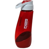 Kurgo Gourd Wasserflasche und -napf für Hunde, PVC- und BPA-frei, Fassungsvermögen: 750 ml Flasche, 250 ml Napf, Rot