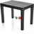BigDean Garten Beistelltisch 60 x 38,5 x 45 cm Schwarz