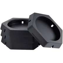 Vevor Wagenheber 4 Nivellierpads Gummi 254 mm schwarz