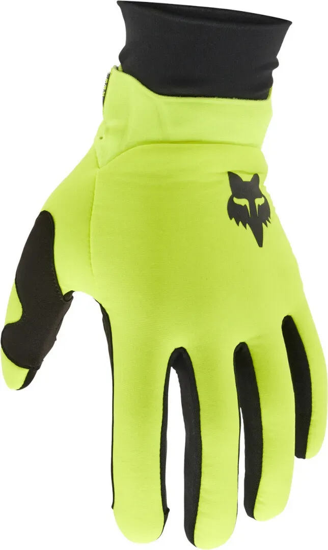 FOX Defend Thermo CE Motocross Handschuhe, schwarz-gelb, Größe M für Männer