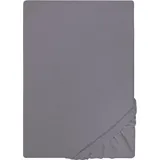 Castell Spannbettlaken Jersey 90 x 190- 100 x 200 cm silbergrau