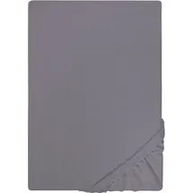 Castell Spannbettlaken Jersey 90 x 190- 100 x 200 cm silbergrau