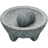 KitchenCraft Molcajete Mörser 20 cm Grau