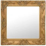 vidaXL Wandspiegel im Barock-Stil 50 x 50 cm Golden