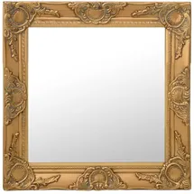 vidaXL Wandspiegel im Barock-Stil 50 x 50 cm Golden