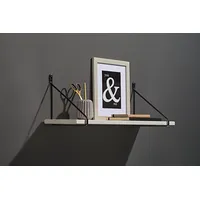 Dolle Wohnregale Filo Wandregal 80 x 20 cm Schwarz/Weiß