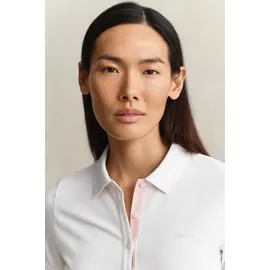 GANT Slim Fit Poloshirt mit Label-Stitching, Weiss, XXL