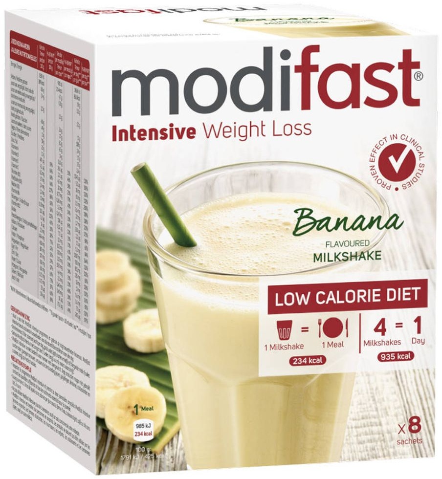 modifast® Intensive Weight Loss Milkshake Banane 8 pc(s) sachet(s)