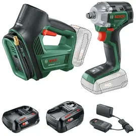 Bosch Combo Kit 18V Universalimpactdrive+universalpump, 1x PBA 18V 2 Ah+pba 18v 4 Ah