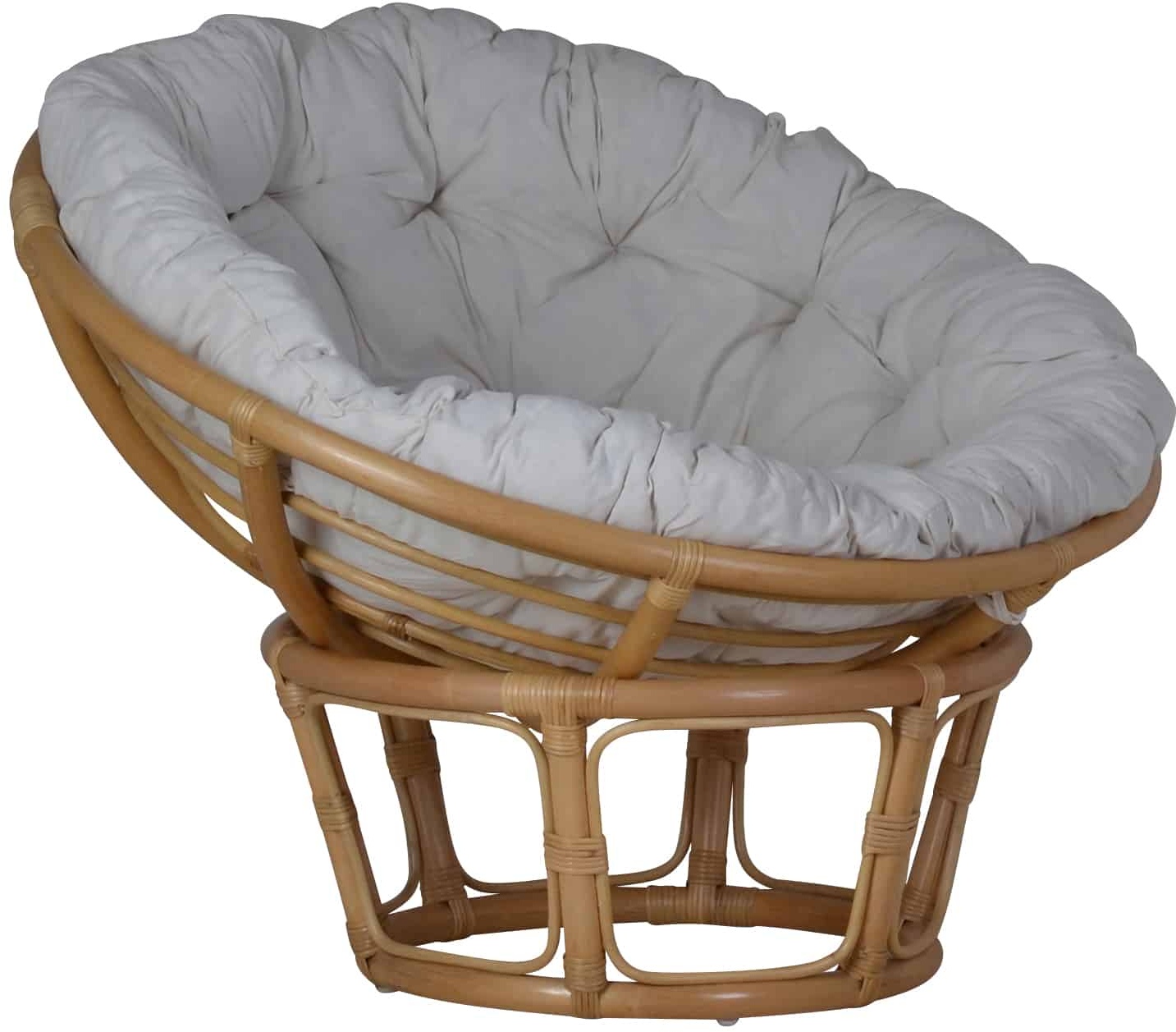 Sessel 'Papasan' honig, Ø 80 cm Rattan