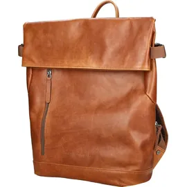 The Chesterfield Brand Mazara Business-Rucksack Leder 39 cm Laptopfach braun