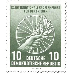 Briefmarken IX. internationale Radfernfahrt für den Frieden 1956, Michel-Nr. 521-522, postfrisch