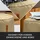 Green Bean Sitzhocker Pouf Kunstleder 43 x 30 x 30 cm Beige