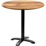 Runder Tisch Ø 80 cm - Modell Bazila helles Tannin - Braun