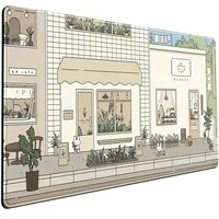 mechanical cattle Kawaii-Mauspad Bär Beige/Braun/Grün
