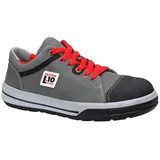 ELTEN VINTAGE Pirate Low ESD S3, Damen und Herren, Leder, Stahlkappe, leicht, sportlich, Grau/Schwarz, Größe: 40